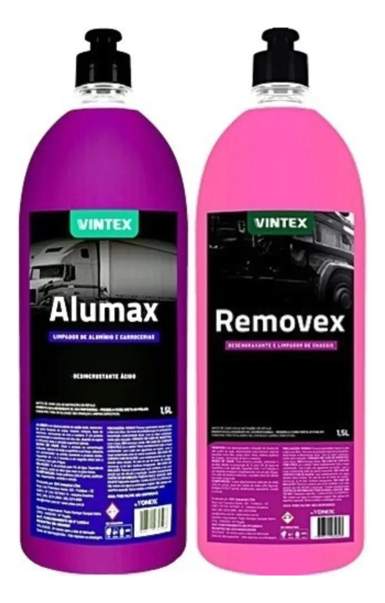 Kit Limpador Alumínio e Chassis Vintex 1,5L  Alumax Removex
